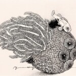 揺蕩 14.8×19.7 MDF 鉛筆