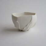 丹羽シゲユキ 白磁削手盌「はなやぐかたち」